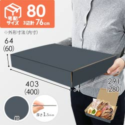 【紺色】宅配80サイズ・N式ケース（400×280×60mm・はっ水加工なし）