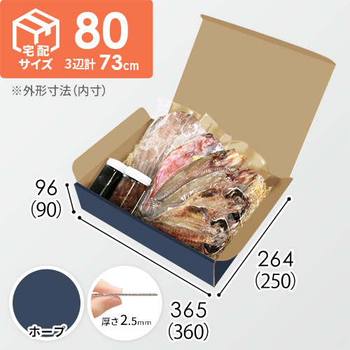 【青色・ホープ】宅配80サイズ・N式ケース（360×250×90mm・はっ水加工なし）