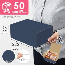 【青色・ホープ】宅配60サイズ・N式ケース（220×150×90mm・A5サイズ・はっ水加工なし）