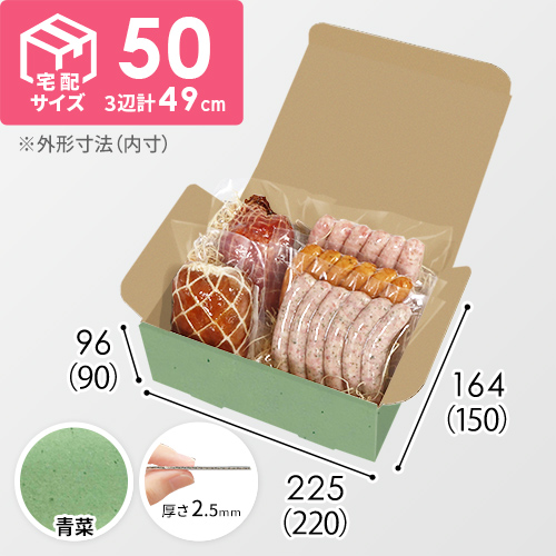 【青菜色】宅配60サイズ・N式ケース（220×150×90mm・A5サイズ・はっ水加工なし）