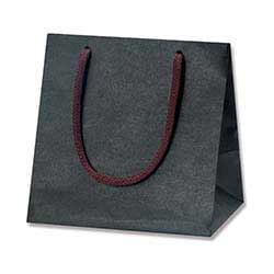 手提げ紙袋（黒・アクリル紐・幅160×マチ110×高さ160mm）