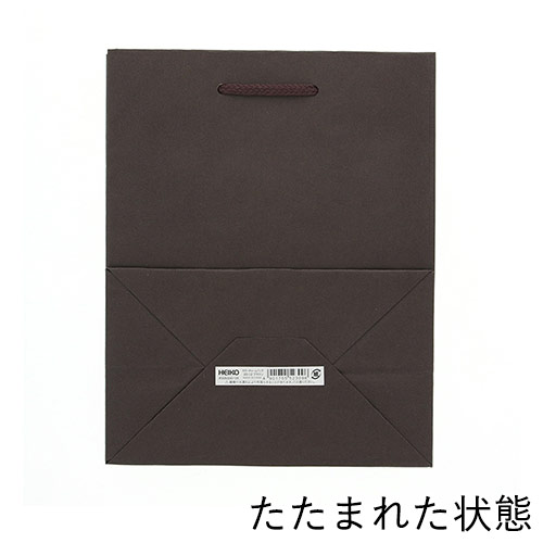 手提げ紙袋（ブラウン・アクリル紐・幅200×マチ120×高さ250mm）