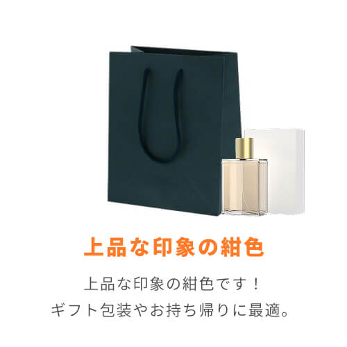 手提げ紙袋（紺・アクリル紐・幅200×マチ120×高さ250mm）