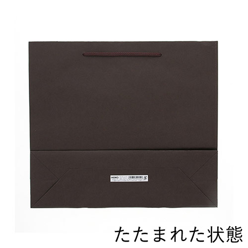 手提げ紙袋（ブラウン・アクリル紐・幅330×マチ100×高さ290mm）