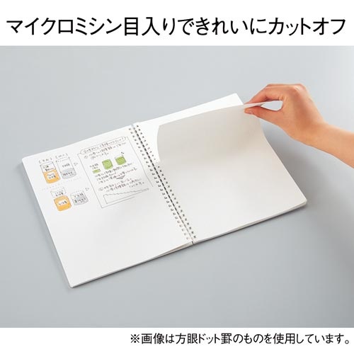 ソフトリング＜クリア＞　セミＢ５　Ｂ罫　８０枚