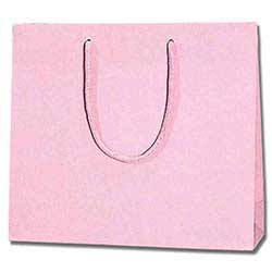 手提げ紙袋（ピンク 塗工・アクリル紐・幅330×マチ100×高さ290mm）