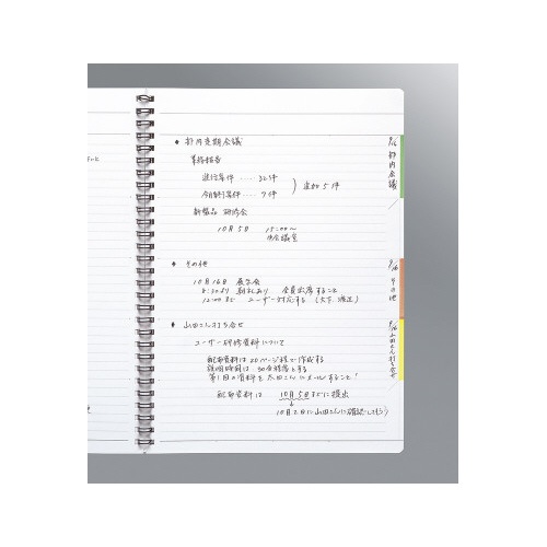 エッジタイトル　ツインリングとじ　セミＢ５　Ｂ罫
