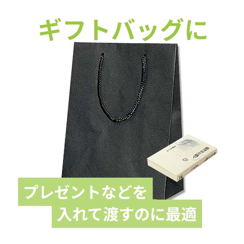 【廃番商品】手提げ紙袋（黒 ストライプエンボス・ポリエステル紐・幅170×マチ85×高さ230mm）