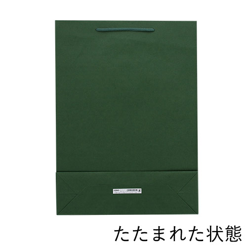 手提げ紙袋（グリーン・アクリル紐・幅330×マチ100×高さ450mm）