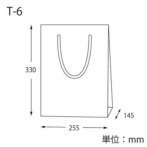 手提げ紙袋（白 ストライプエンボス・ポリエステル紐・幅255×マチ145×高さ330mm）
