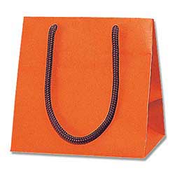 手提げ紙袋マチ広（オレンジ マット・ポリエステル紐・幅160×マチ110×高さ160mm）