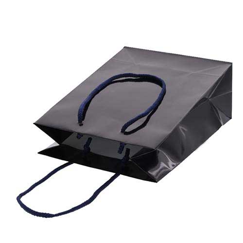 手提げ紙袋（ネイビー ツヤあり・PP紐・幅170×マチ85×高さ230mm）