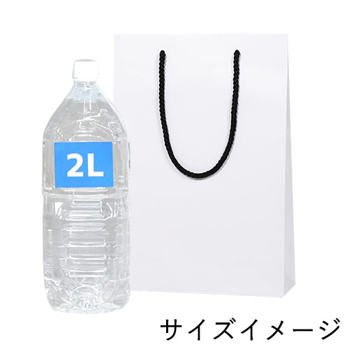 手提げ紙袋（白 マット・ポリエステル紐・幅225×マチ80×高さ320mm）