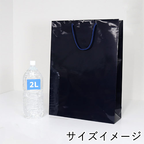 手提げ紙袋（紫紺/シコン ツヤあり・PP紐・幅380×マチ120×高さ520mm）