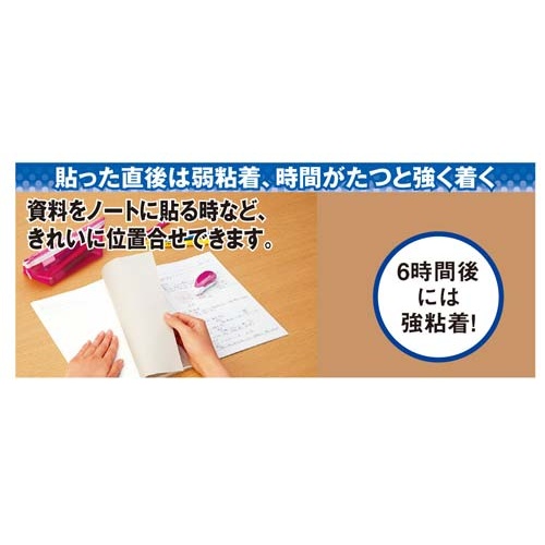 テープのり＜ドットライナーフィッツ＞本体ブルー５個