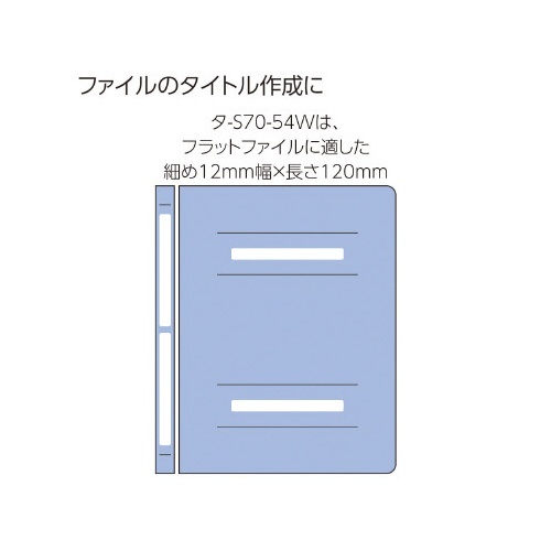 タック樹脂ラベル無地ファイルタイトル１２Ｘ×１０