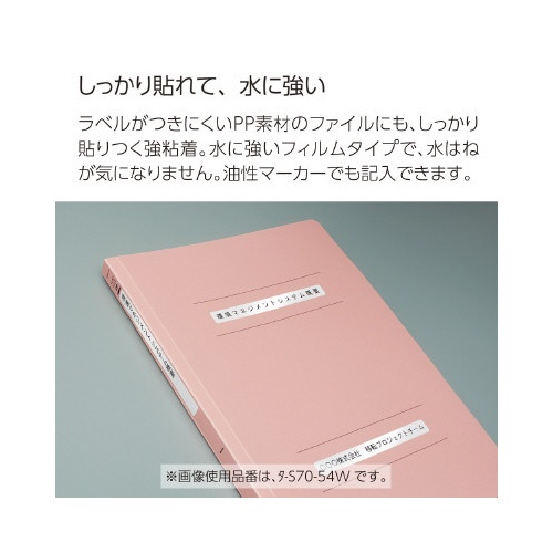 タック樹脂ラベル無地ファイルタイトル１２Ｘ×１０