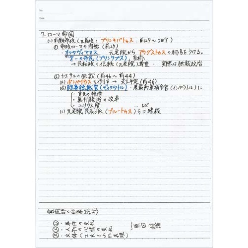 キャンパスノート　Ａ４（ドット罫）　Ａ罫　４０枚