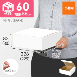 フリーBOX（白、底面22.5cm角・深さ9cm）