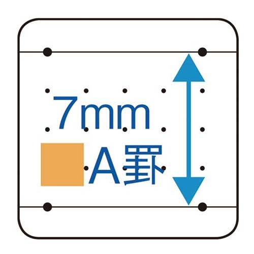 学習罫キャンパス　セミＢ５（図表罫７ｍｍ）５冊×６