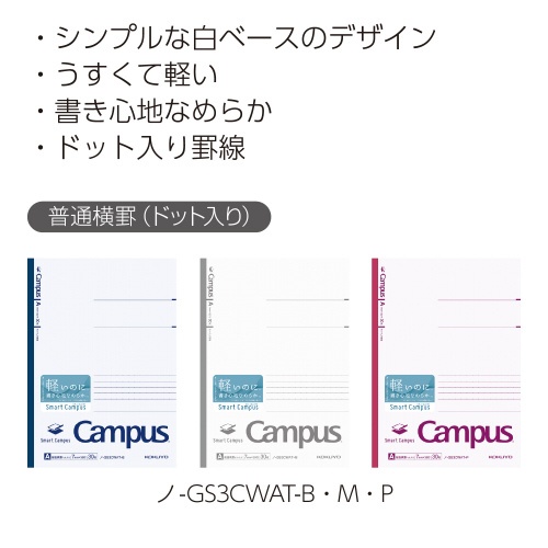 キャンパスノートスマートキャンパスセミＢ５　Ａ罫青