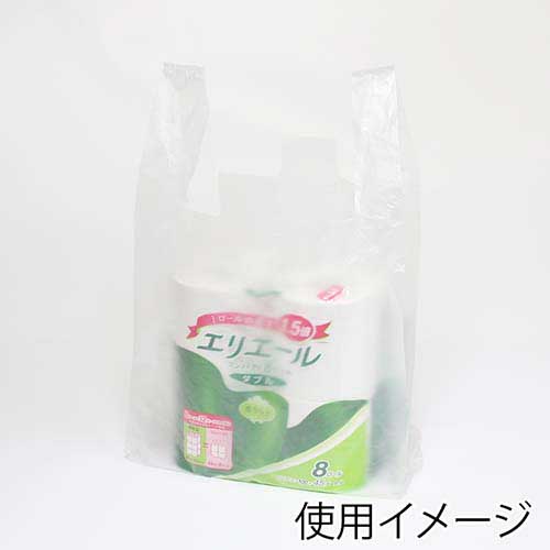 HEIKO レジ袋 EFハンド ナチュラル (半透明) ハンガータイプ 3L 100枚