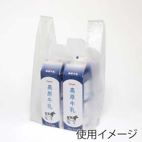 レジ袋 レジバッグ ナチュラル (半透明) フックタイプ SK-40 100枚