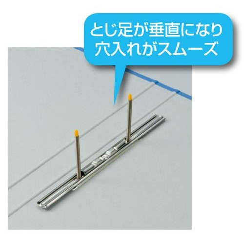 スプリングファイル　Ａ４縦　２穴　濃灰　１０冊