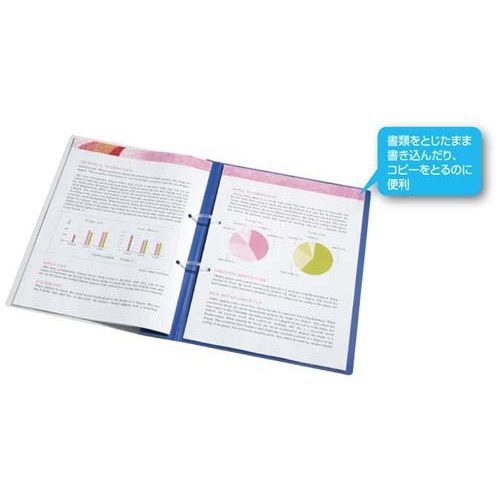 ファスナーファイル＜レポート＞Ａ４縦　青１００冊