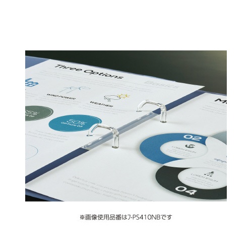 ポップリングＦスリム　桃Ａ４縦背幅２１ｍｍ１０冊