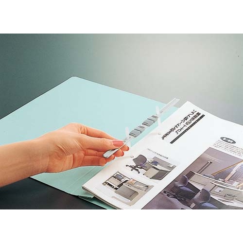 フラットファイルＶ樹脂とじ具　Ａ４縦　黄　１００冊