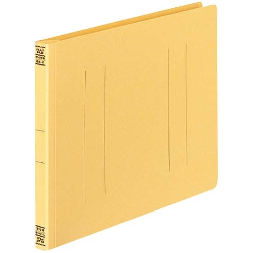 フラットファイルＶ樹脂とじ具　Ｂ５横　黄　１０冊