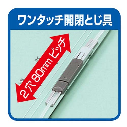 ガバットファイルＶＡ活用タイプ紙製Ａ４縦緑１０冊