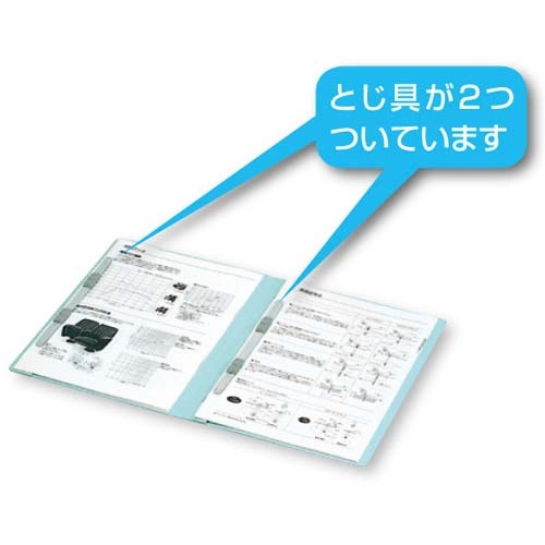 フラットファイルダブルとじ具タイプＡ４縦　桃１０冊