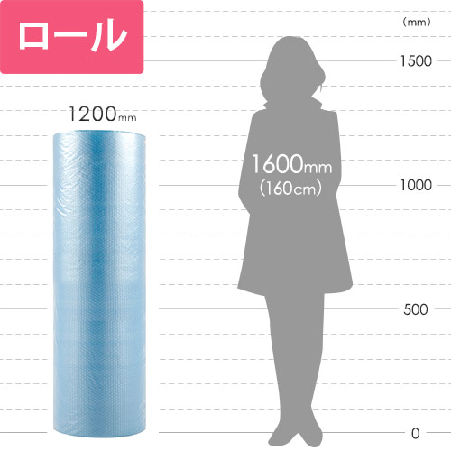 プチプチ エコハーモニー ロール 再生原料（幅1200mm×42m巻・H37）