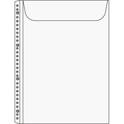 クリヤーブック替紙封筒型（マチ付き）Ａ４縦１００枚