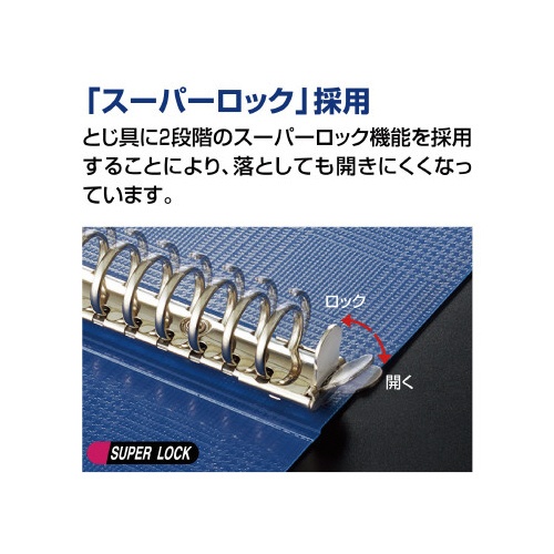 クリヤーブックグラッセル替紙式Ａ４オフホワイト５冊