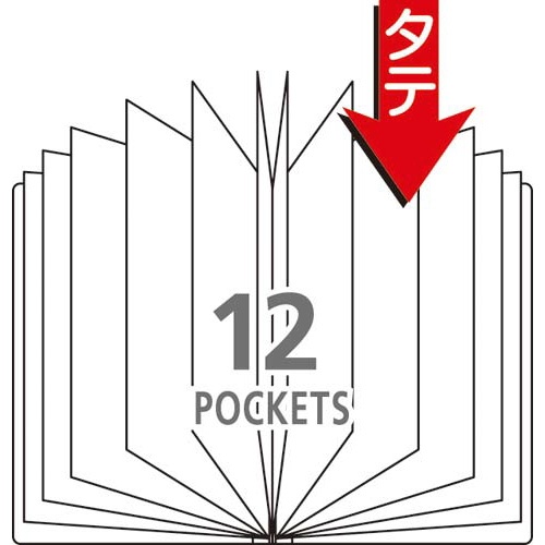 ポケットファイルα１２ポケット＜ノビータα＞桃