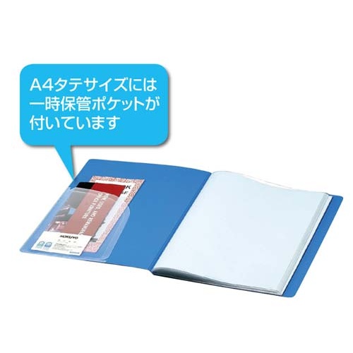 クリヤーブックＷＣ　固定式Ａ４縦２０Ｐ緑１０冊