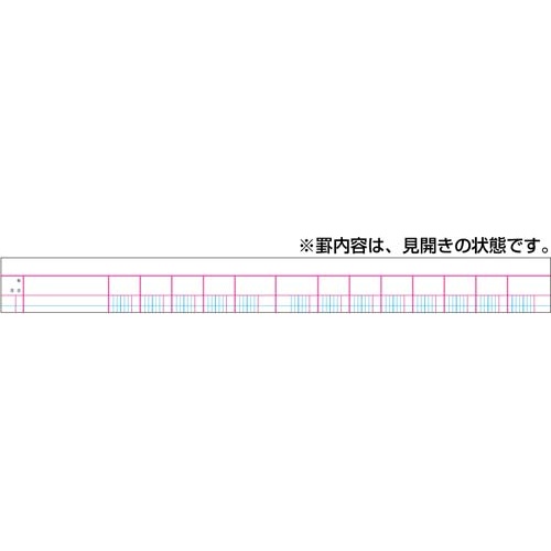 三色刷リーフ　営業費内訳帳　Ｂ５　２６穴　３冊