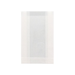 HEIKO NF(ノンフッ素)窓付耐油ガゼットパック 小 白無地 100枚/袋