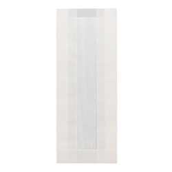 HEIKO NF(ノンフッ素)窓付耐油ガゼットパック ロング 白無地 100枚/袋