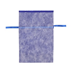 HEIKO 不織布製巾着袋 Fバッグ Wシャンテタイプ M 無地ネイビー 10枚/袋