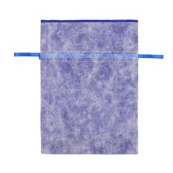 HEIKO 不織布製巾着袋 Fバッグ Wシャンテタイプ L 無地ネイビー 10枚/袋