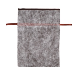 HEIKO 不織布製巾着袋 Fバッグ Wシャンテタイプ L 無地ブラウン 10枚/袋