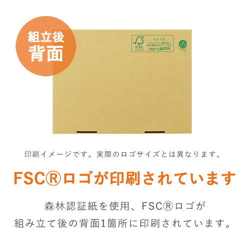 【FSC認証】厚さ3cm・N式ケース（B5サイズ・クリックポスト・ゆうパケット）