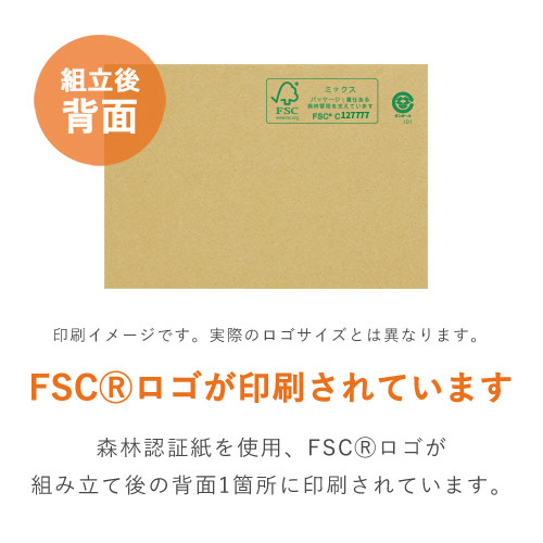 【廃番商品】【FSC認証】厚さ3cm・テープレスケース（A5サイズ・クロネコゆうパケット・クリックポスト）