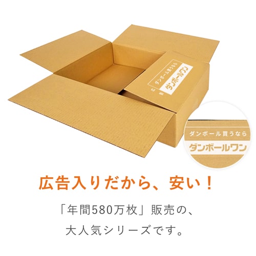 【広告入】宅配80サイズ ダンボール箱（薄型）