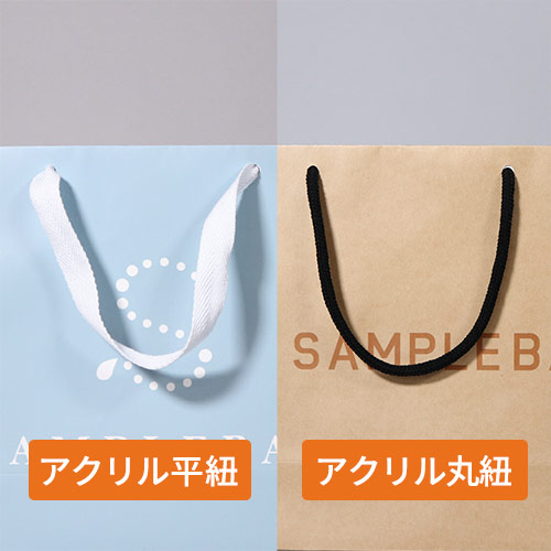 オリジナル印刷紙袋(コート紙・グロスPP・幅220×マチ65×高さ330mm・アクリル丸紐(白)・26営業日)