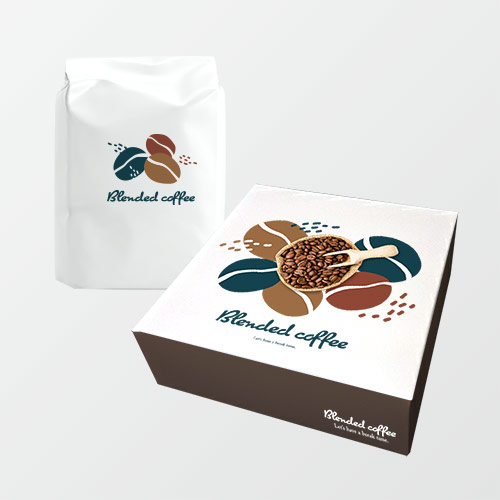 コーヒーギフト箱(170×358×55mm・組箱(額あり)・カードB 310g・UV(超光沢)・22営業日)<1000枚>